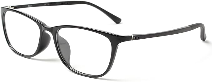 [MIDI Midi] Men's Glasses, Stylish "Wellington Glasses" (m316sc1) with Left and Right Different Lenses, Thin Aspherical Lenses, Blue Light Cut Option Lenses, Case & Cleaning Cloth Included - BeesActive Australia