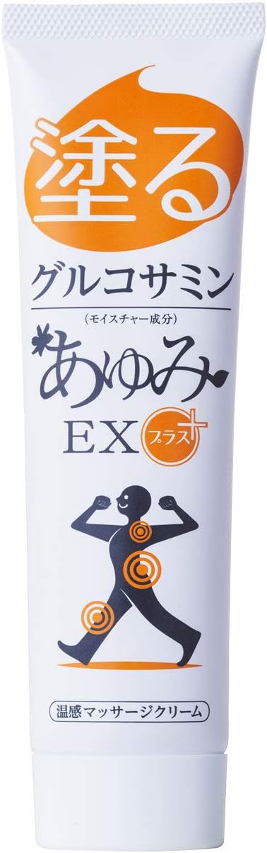 Glucosamine Ayumi EX Plus 1 Bottle, 3.5 oz (100 g), Warm and Pleasant, For Knees, Waists, Shoulders, Hyaluronic Acid, Chondroitin, MSM Formulated Gel, Tube Type - BeesActive Australia