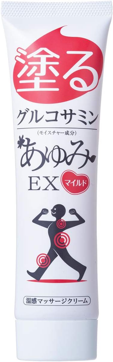 Glucosamine Ayumi EX Mild 1 Piece Warm Massage Cream Warm and Comfortable Knees, Waist, Shoulders, Relaxing Hyaluronic Acid, Chondroitin, MSM Formulated Gel - BeesActive Australia