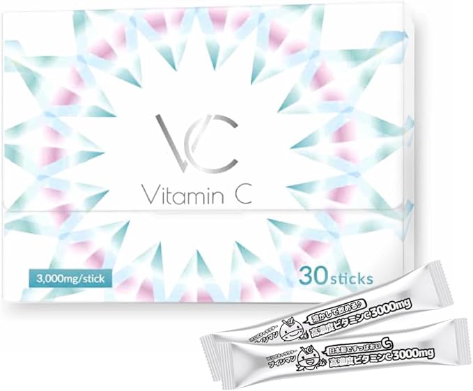 High Concentration Vitamin C 3000mg Made in the UK Contains 96% Supplement Powder Stick VC 30 sachets (1 box) - BeesActive Australia