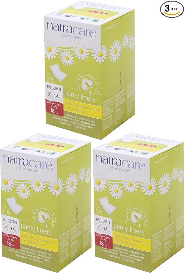 Natracare Organic Panty Liner, For Use With Weapons, No Feathers, 18 Pieces x 3 Sets - BeesActive Australia