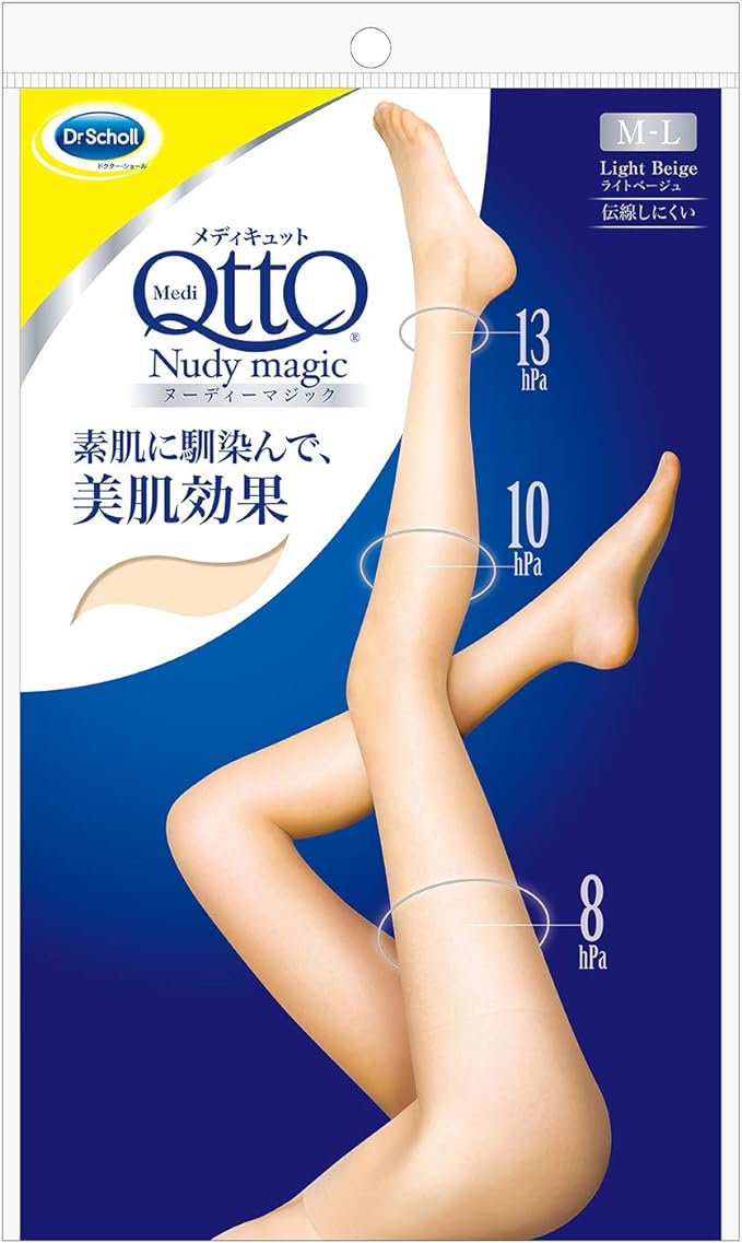 MediQtto Nudy Magic Stockings, Light Beige, M-L Compression - BeesActive Australia