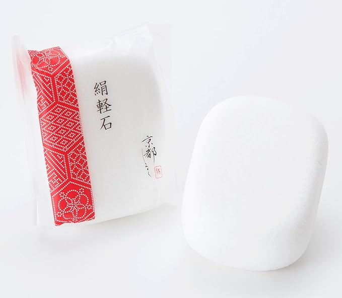 Kyoto Shiruku Silk Pumice Stone Set of 2 [Moisturizing Ingredient Silk Powder Formulated] / Silk Pumice Stone for Smooth Barefoot Heel Kili Heel Smooth Pumice Stone Mother's Day -  Australia
