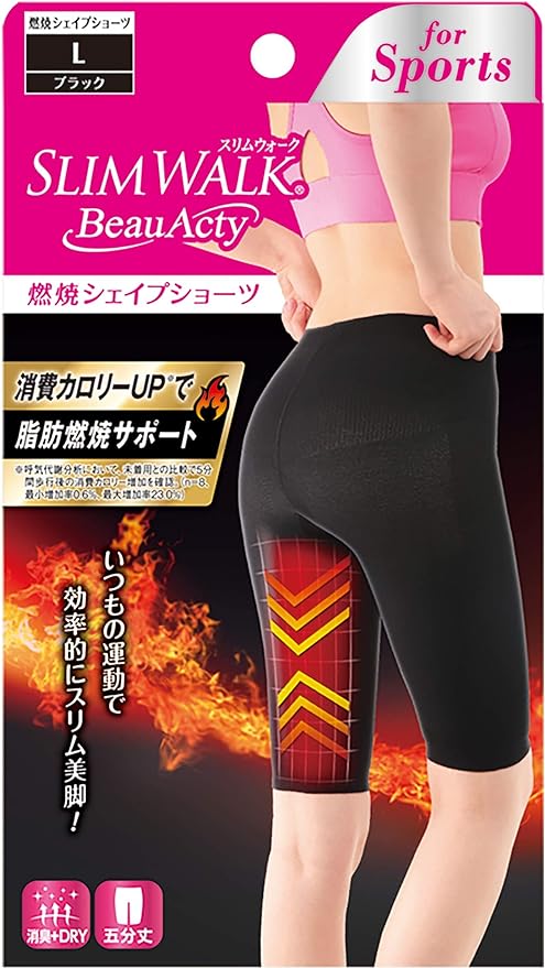Shorts Women's Slim Walk Beauty Burning Shape Shorts Black L Sport Viewacti - BeesActive Australia