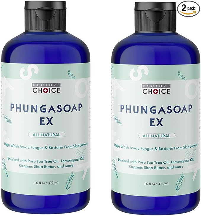 Doctor's Choice Fanga Soap EX 16.6 fl oz (473 ml), Tea Tree Oil, Macadamia Nut Oil, Eucalyptus Oil (2 Bottles) - BeesActive Australia