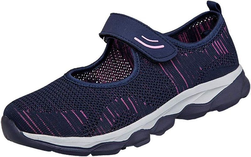 Kanouhope Men’s & Women’s Sneakers, Nursing Shoes, Shoes for Middle-Aged or Elderly, Safety Shoes, Breathable, Mesh, Flexible, Velcro, Bunions, 3 Colors, Daily Wear, 9.1-10.8 inches (23.0-27.5 cm) -  Australia