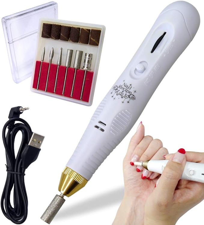 NailRecipe Nail Machine, Electric Nail Care, Nail File, Gel Off Easy, Speedy, Forward and Reverse Rotation, Gift Gift - BeesActive Australia