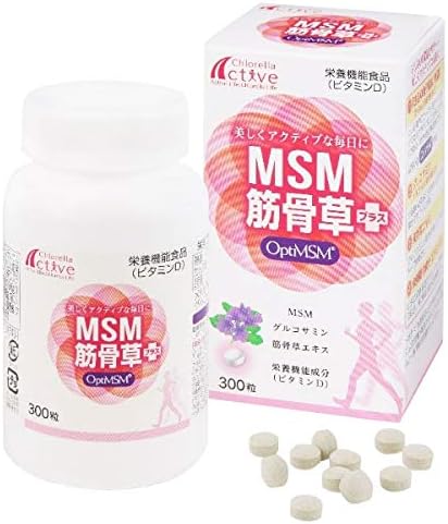 Chlorella Kogyo MSM Muscle Bone Grass Plus Nutrient Functional Food (Vitamin D) 99.6g (1 tablet 322mg x 300 tablets) - BeesActive Australia