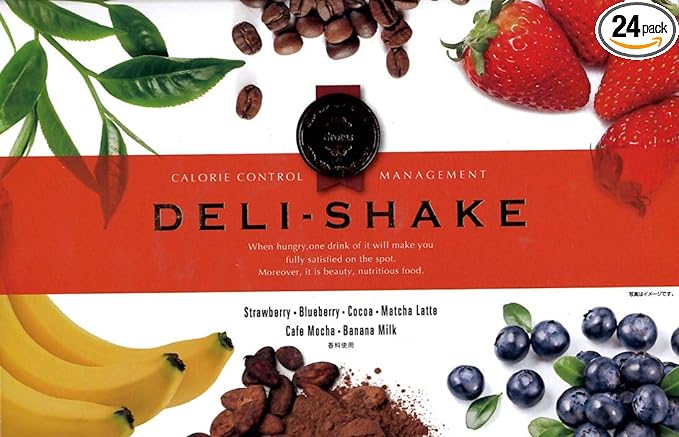 DELI-SHAKE 24 Bags (4 Bags each), 6 Flavors Strawberry, Blueberry, Cocoa, Matcha Latte, Cafe Mocha, Banana Milk - BeesActive Australia