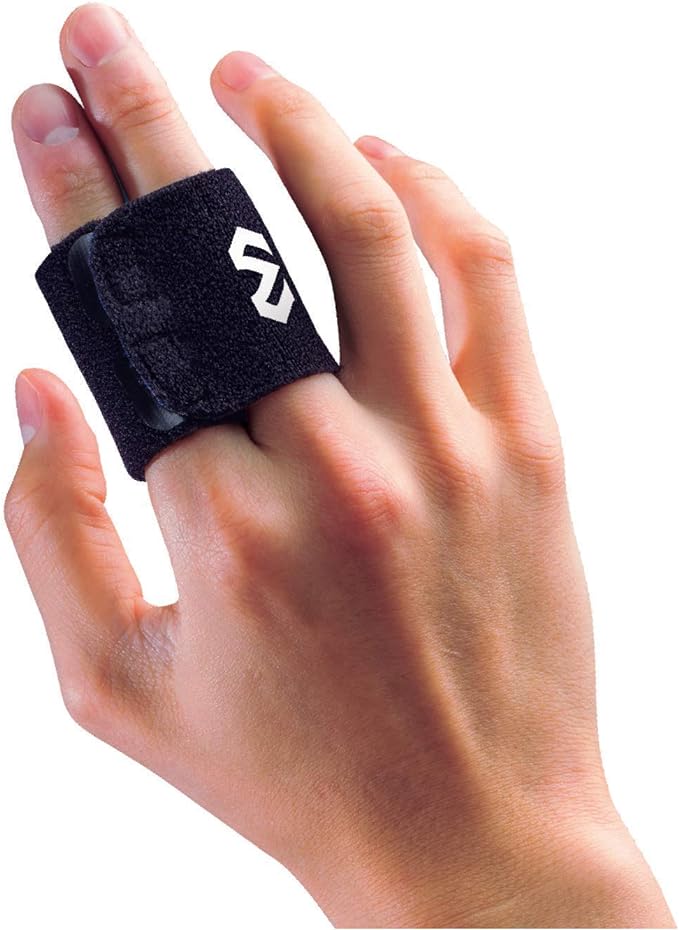 [Tokyo Yakult Tetsuto Yamada's favorite brand] McDavid Finger Supporter Series, Protective, Easy to Put on and Take Off, For Left and Right Use, Black Sports Basketball Volleyball Hand - BeesActive Australia