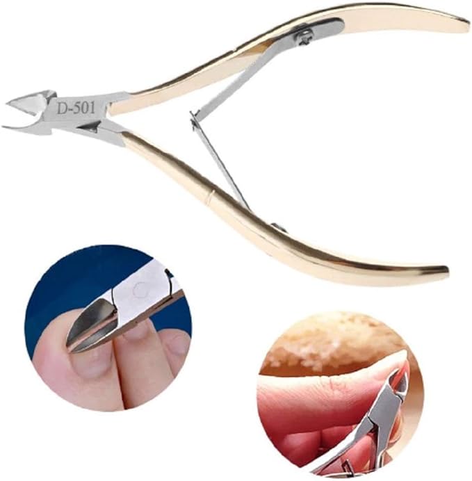 RitaPro Shop® Ergonomic Stainless Steel Cuticle Nipper, Cuticle Cutter, Chewing - BeesActive Australia