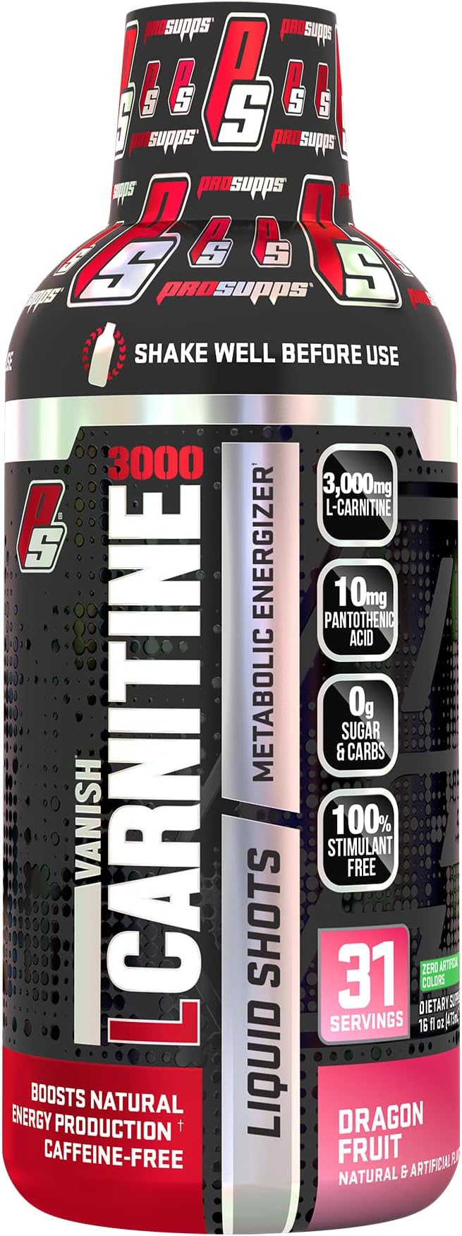 ProSupps, L-Carnitine 3000, Dragon Fruit, 3,000 mg, 16 fl oz (473 ml) - BeesActive Australia