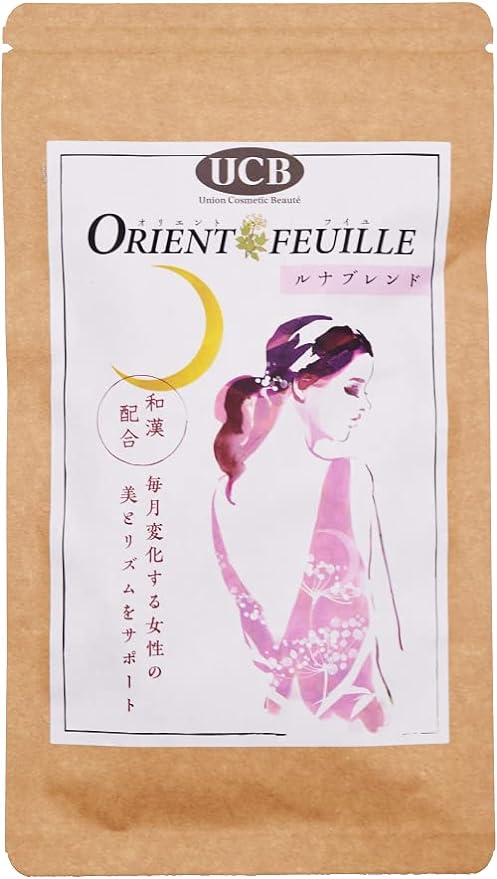 UCB Orient Feuille Luna Blend [Japanese and Chinese supplement before menstruation] [1 month supply/120 tablets] [Beauty/Women's Balance] [Stress/Irritation/PMS] [Swelling/Rough skin] [Touuki leaf/Nek - BeesActive Australia