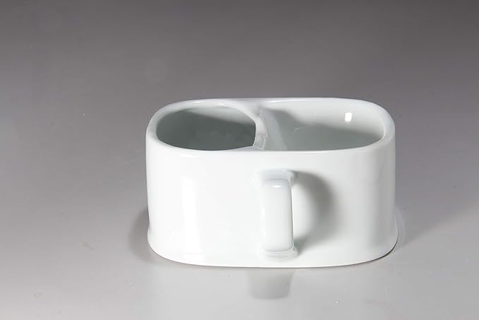 White Porcelain Thermal Shaving Cup, Arita Ware Frothing Mesh Shape, For Commercial Use, White -  Australia