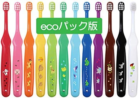 L APIS: Lapis Toothbrush for Infants, Dental Recommended, Happy Color, 12 Pieces, Animal Pattern, Baby Teeth, Safe Design, For Babies, 1 Years, 2 Years, 3 Years Old, Educational, Yellow Pencil, Baby -  Australia