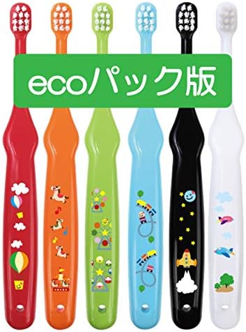 L APIS: Lapis Infant Toothbrush, Dental Recommended, Happy Colors, 6 Colors, Glue, Baby Teeth, Safe Design, Present, Educational, Baby / Baby / Adhesive Eco Packaging -  Australia