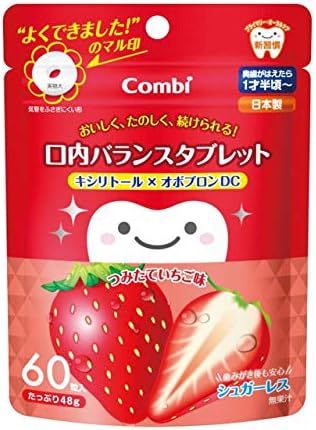 Combi Teteo Oral Balance Tablets (Strawberry), 60 Tablets - BeesActive Australia