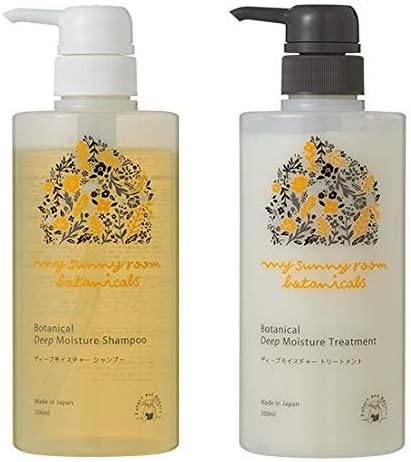 Mysani Room Botanicals Hair Care Set, 16.9 fl oz (500 ml), Shampoo, Treatment, Hair Care, Unaccompanied, Made in Japan, Babies, Sensitive Skin - BeesActive Australia