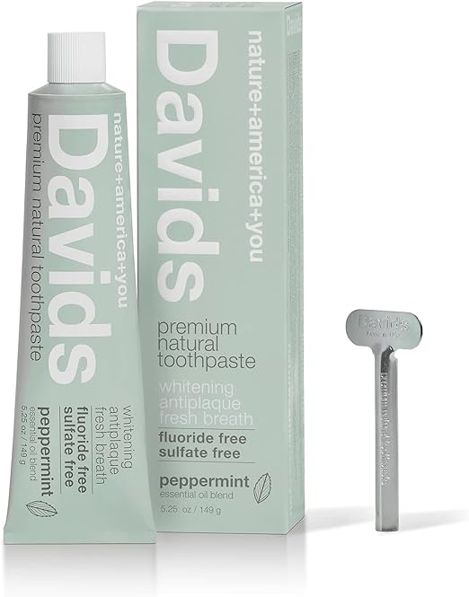 Davids Whitening Tooth Paste (Peppermint) 5.0 oz (149 g) - BeesActive Australia
