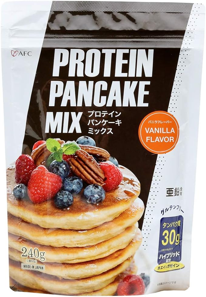 AFC Official Shop Protein Pancake Mix, 8.5 oz (240 g), Approx. 4 Servings, AFC, Sugar-Free, Gluten Free, Protein, High Protein Pancake, Zinc, Whey Casein - BeesActive Australia