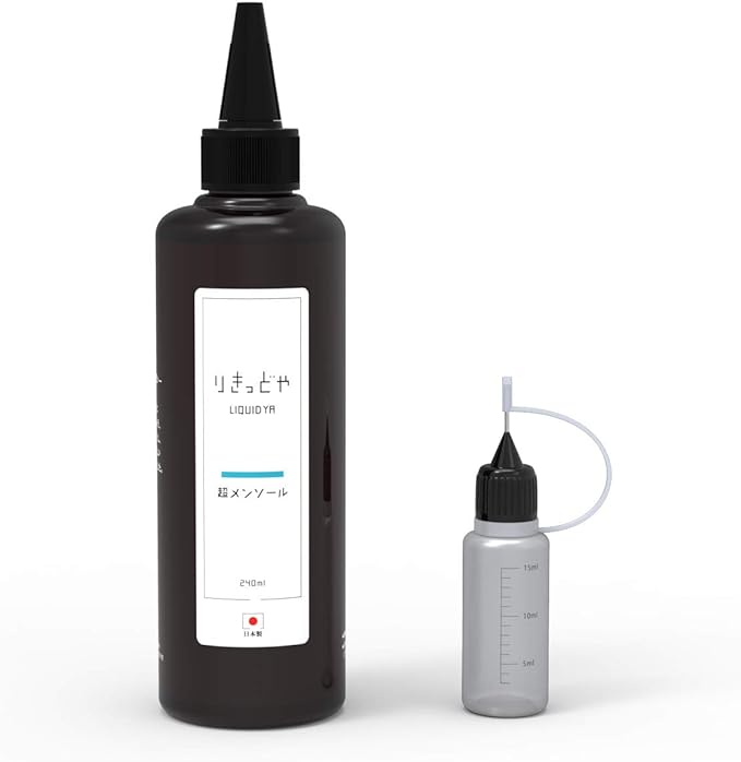 Rikidoya Super Menthol Made in Japan, 8.5 fl oz (240 ml), Needle Bottle, Convenient to Carry and Formulate, 0.5 fl oz (15 ml) Included - BeesActive Australia