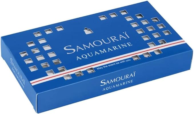 Samurai Aquamarine Fragrance Box Aquamarine Scent 170 Grams (x1) - BeesActive Australia