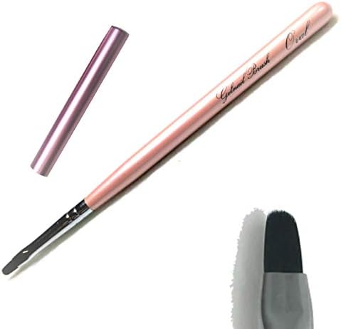 Gel Brush Gel Nail Coral Pink Oval Brush Brush Nail Brush Nail Gel Nail Brush with Cap Nail Supplies Nail Art Nail Tool Self Nail (Oval Bink) - BeesActive Australia