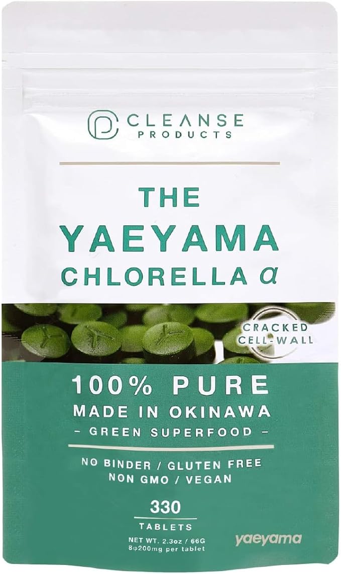 [330 grains] Yaeyama Chlorella THE YAEYAMA CHLORELLA α Domestic Yaeyama Chlorella Supplement - BeesActive Australia