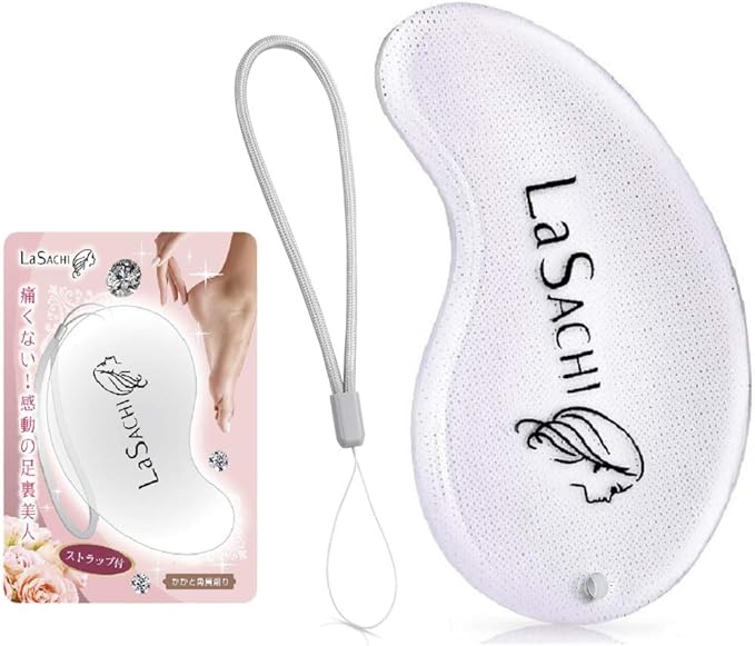 La SACHI Heel Exfoliating Glass Born from Nano Technology, For Foot, Sole, Exfoliating, Heel Care, Exfoliating Shaving, Foot Care, Strap -  Australia