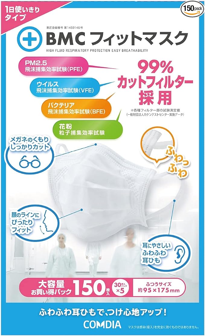 COMDIA Fit Mask, Regular Size, Pack of 150 -  Australia