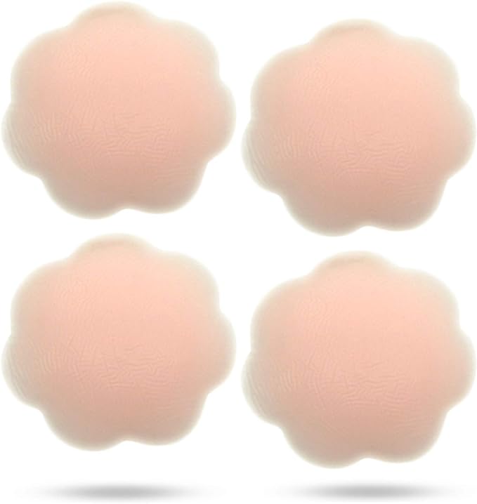 Wumio Nipple Presses, Washable Silicone Pads, High Adhesion and Adhesion, Just the Right Size Fit, Refreshes With No Bra Feel, No Pain From Friction Care of Clothes, Perfect for Dresses and Swimwear - BeesActive Australia