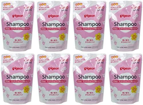 Pigeon Conditioning Foam Shampoo, Gentle Floral Scent, Refill 10.1 fl oz (300 ml) (8 Pieces) - BeesActive Australia