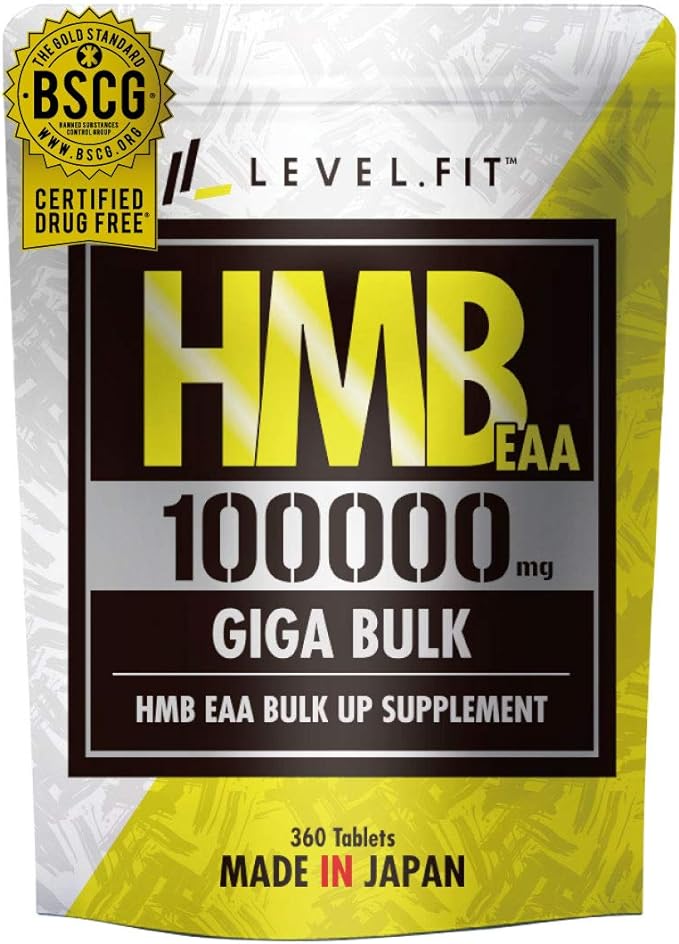 LEVEL.FIT HMB EAA Arginine Supplement 100000mg (Anti-doping certified) 360 tablets 1 bag - BeesActive Australia