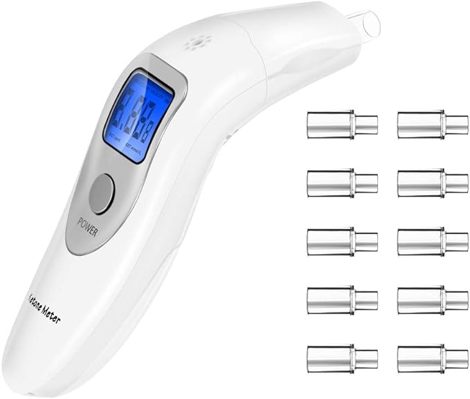 Ketonometer Measuring Device, Sugar Restriction Diet, Portable Keton Respiratory Measuring Device, Ketone Blood Meter, 10 Keton Tester Mouthpiece -  Australia