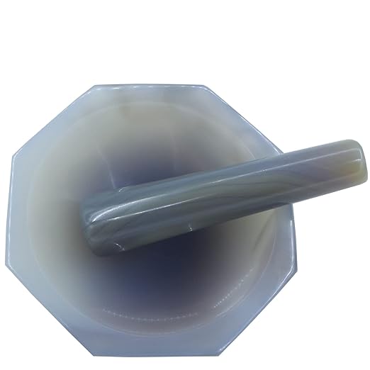 HCTOOL Agate Mortar Menno Mortar with Pestle Natural Agate for Lab Polishing (60mm) -  Australia
