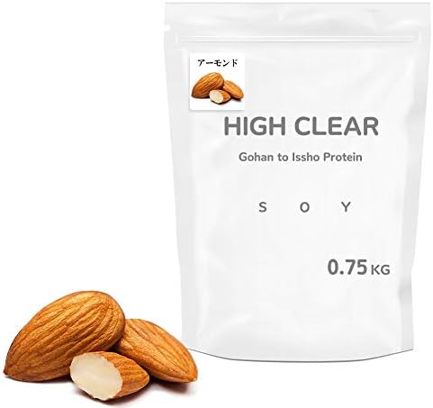 [No artificial sweeteners, not sweet almond flavor] Soy protein Gohan to Issho 750G Almond flavor HIGH CLEAR - BeesActive Australia