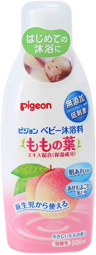 Pigeon Baby Bath, 16.9 fl oz (500 ml), Momoha Skin Care Series, 0 Months and Up