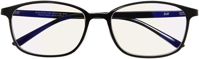 Zoff Wellington Type PC Glasses (No Prescription) PC Ultra Type PC Transparent Lens PC Glasses PC Glasses PC Glasses Men Women Stylish [54 □ 17-138] - BeesActive Australia
