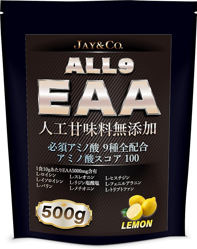 JAY&CO. Amino acid score 100 No artificial sweeteners added ALL9 EAA Contains all 9 essential amino acids (Lemon, 500g) - BeesActive Australia
