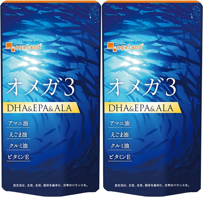 Ogaland Omega 3-DHA & EPA & α-Linolenic Acid Supplement (180 tablets/approximately 6 months supply) For those with health concerns (DHA EPA Contains/Vegetable Oil Contains) Flaxseed Oil Domestic Manufactured Supplement - BeesActive Australia