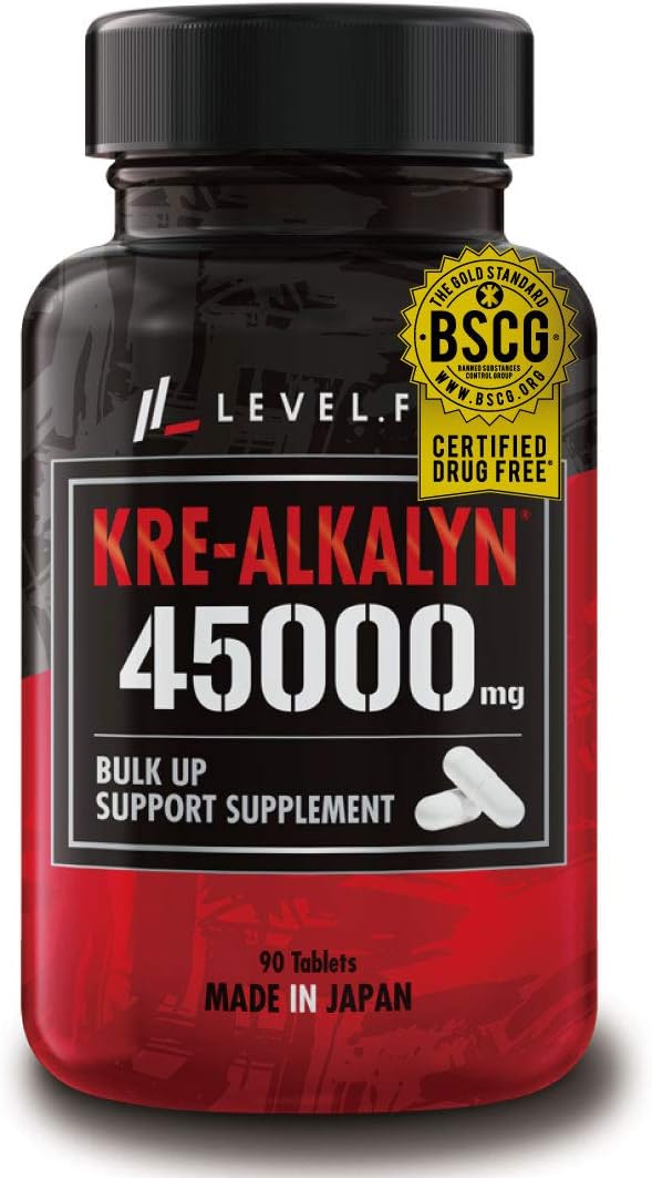LEVEL FIT Crealkaline High purity creatine capsules Made in Japan (anti-doping certified) 90 capsules (30 days supply) - BeesActive Australia