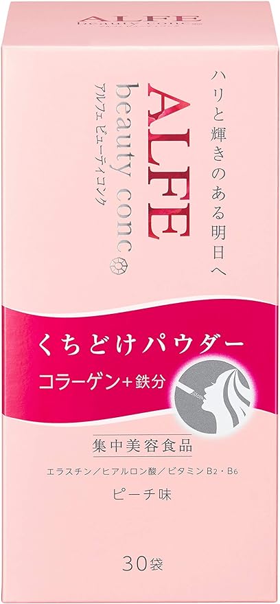 Taisho Pharmaceutical [Nutritional Functional Food] Alfe Beauty Conc (Powder) [Iron, Collagen, Elastin, Hyaluronic Acid, Vitamins B2, B6] 30 bags - BeesActive Australia