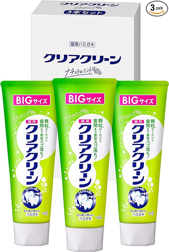 Clear Clean Toothpaste, Natural Mint, Large Capacity, 6.1 oz (170 g) x 3 Piece Set (Quasi Drug) -  Australia