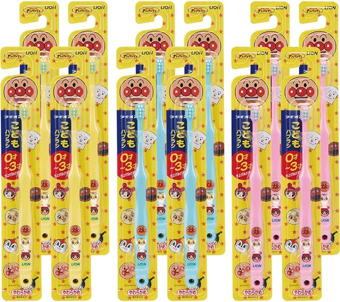 Lion Children Toothbrush 0-3 Years Old Anpanman Set of 12 -  Australia