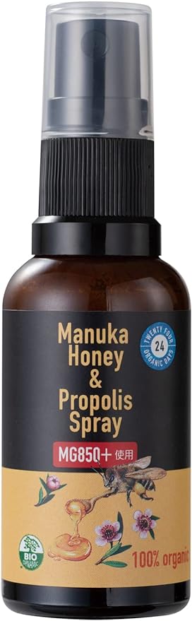 24 Organic Days Manuka & Propolis Spray 30ml - BeesActive Australia