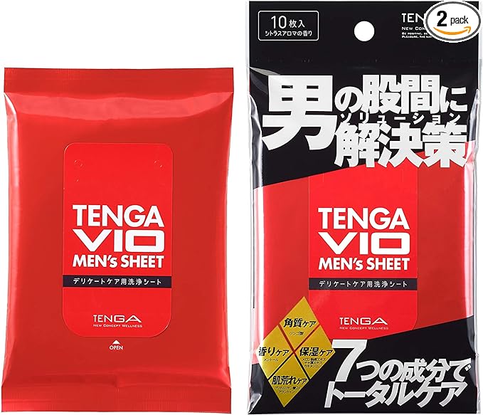 TENGA VIO MEN'S SHEET Citrus Aroma 1 Piece (x2) - BeesActive Australia