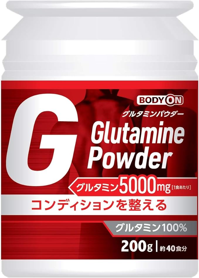 Body Glutamine 100% Powder Type Condition Control Support 1 Serving 40 Food Water Juice Protein Spoon Shaker Rib Labolatries BODYON Glutamine Powder 7.1 oz (200 g) - BeesActive Australia