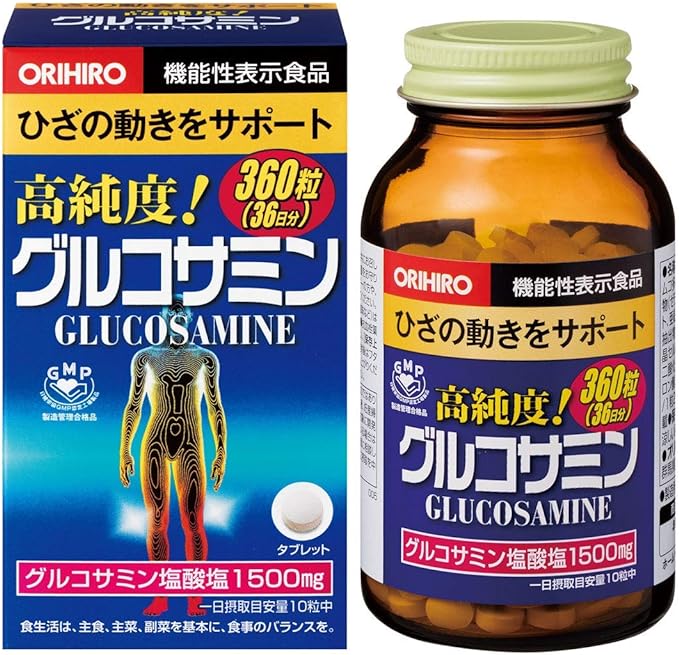 Orihiro High Purity Glucosamine 360 tablets (36 days supply) x 4 pieces - BeesActive Australia