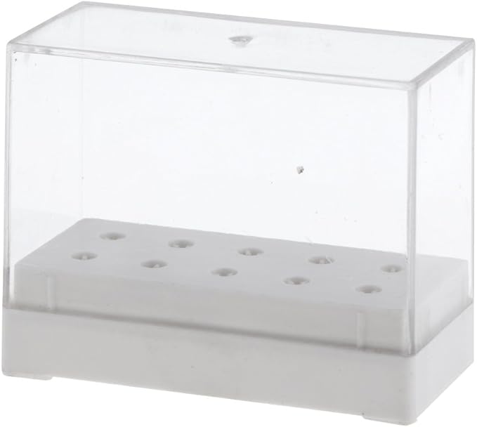 Milageto Nail Drill Bit Holder Drill Bit Stand for Nail Machine Display Organizer Available in 2 Colors - White - BeesActive Australia