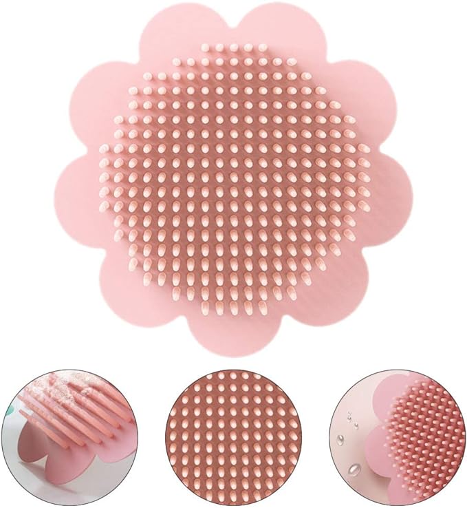 Tomaibaby Hair Scalp Brush Baby Head Massage Shampoo Massage Brush Scrubber Brush Newborn Newborn Shower with Handle Random Color - BeesActive Australia